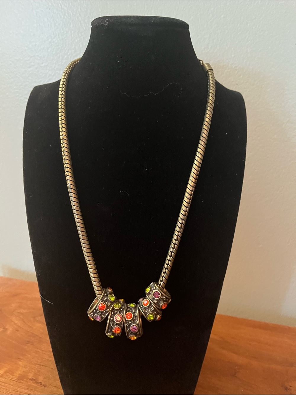 Chicoโs Slider bead Multi-Stone Necklace - Women
